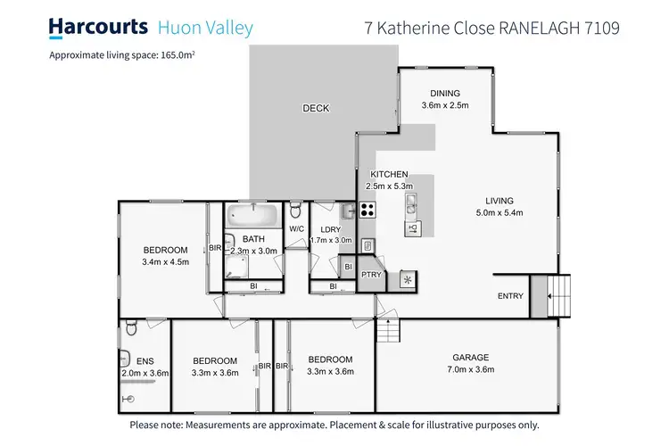 Floorplan of Homely house listing, 7 Katherine Close, Ranelagh TAS 7109