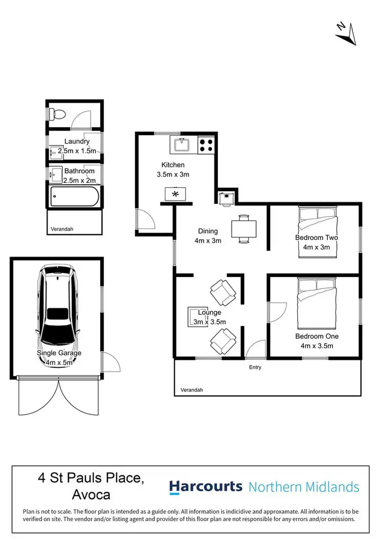 Floorplan of Homely house listing, 4 St Pauls Place, Avoca TAS 7213