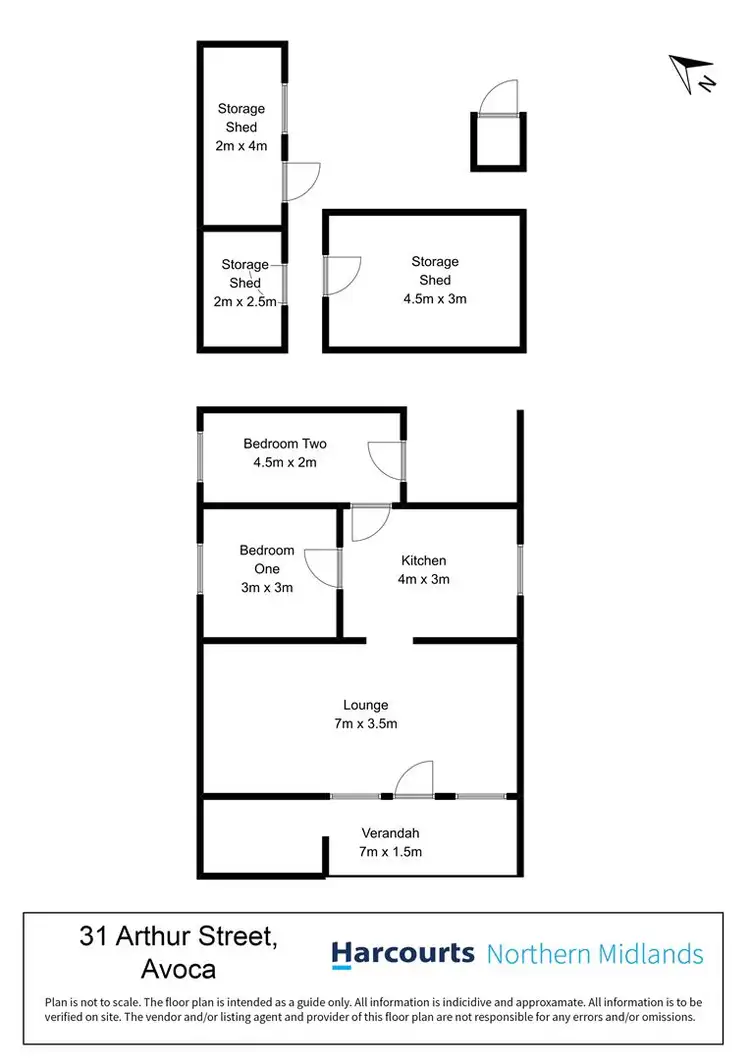 Floorplan of Homely house listing, 31 Arthur Street, Avoca TAS 7213