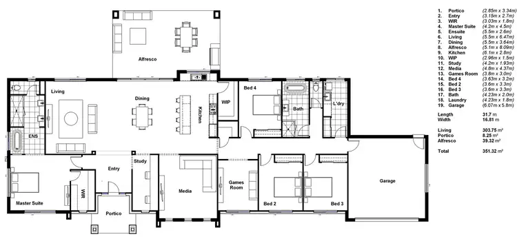Floorplan of Homely house listing, 1-5 Lady Ardee Circuit, Logan Village QLD 4207
