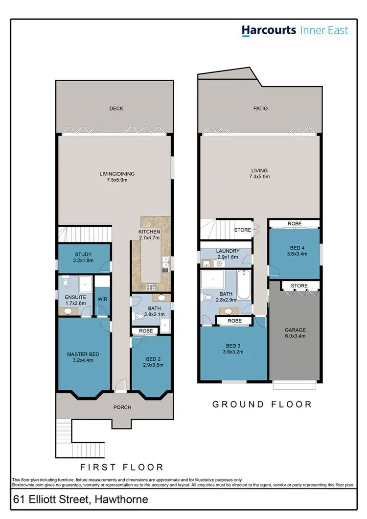 Floorplan of Homely house listing, 61 Elliott Street, Hawthorne QLD 4171