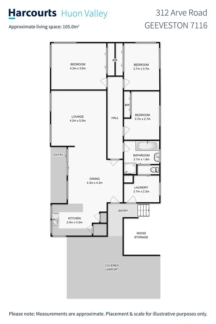 Floorplan of Homely house listing, 312 Arve Road, Geeveston TAS 7116
