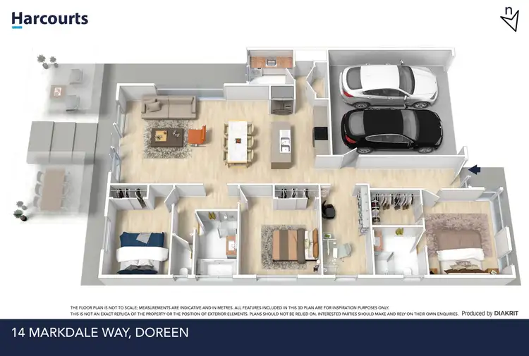 Floorplan of Homely house listing, 14 Markdale Way, Doreen VIC 3754