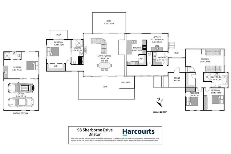 Floorplan of Homely house listing, 98 Sherborne Drive, Dilston TAS 7252