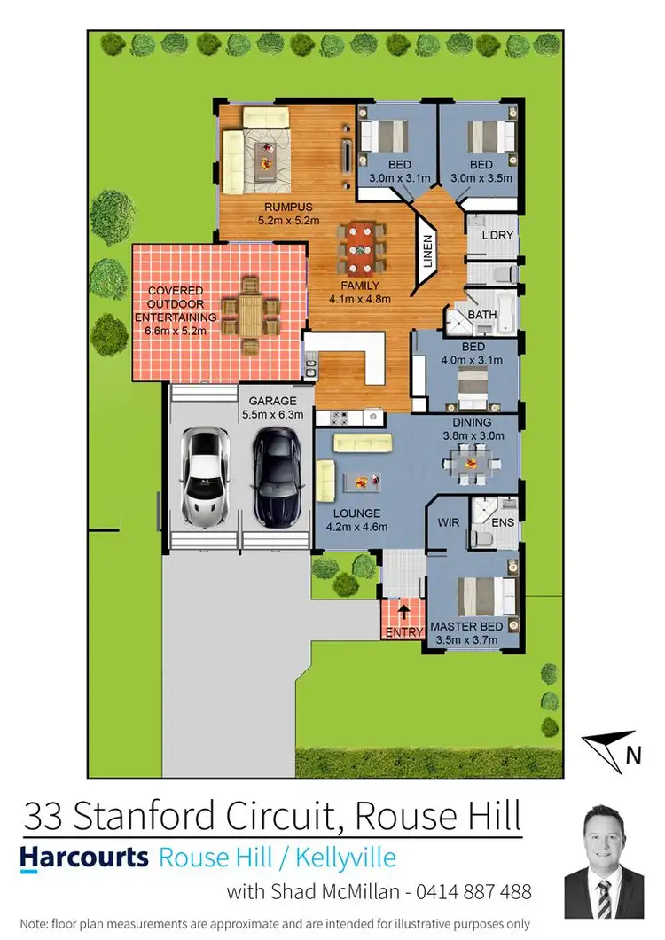 Floorplan of Homely house listing, 33 Stanford Circuit, Rouse Hill NSW 2155