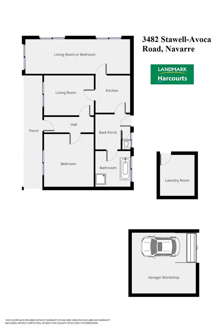 Floorplan of Homely house listing, 3482 Stawell-Avoca Road, Navarre VIC 3384