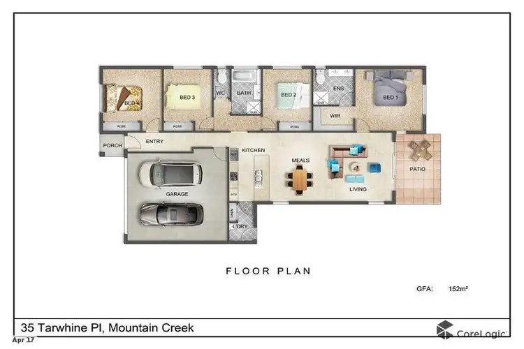 Floorplan of Homely house listing, 35 Tarwhine Place, Mountain Creek QLD 4557