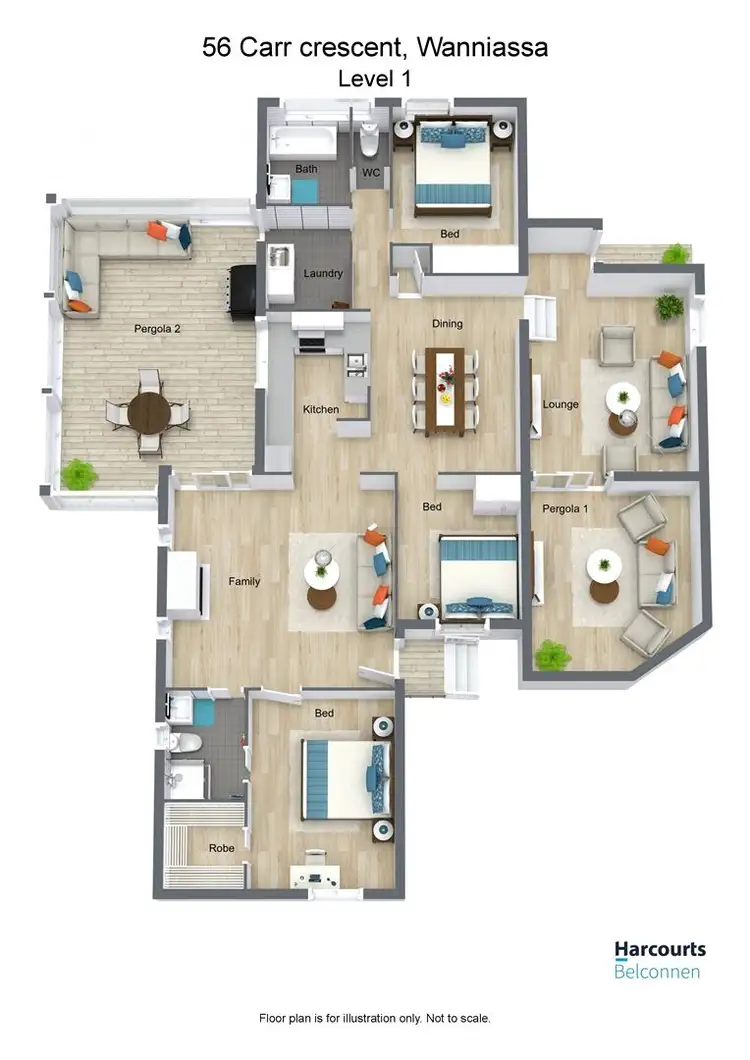 Floorplan of Homely house listing, 56 Carr Crescent, Wanniassa ACT 2903