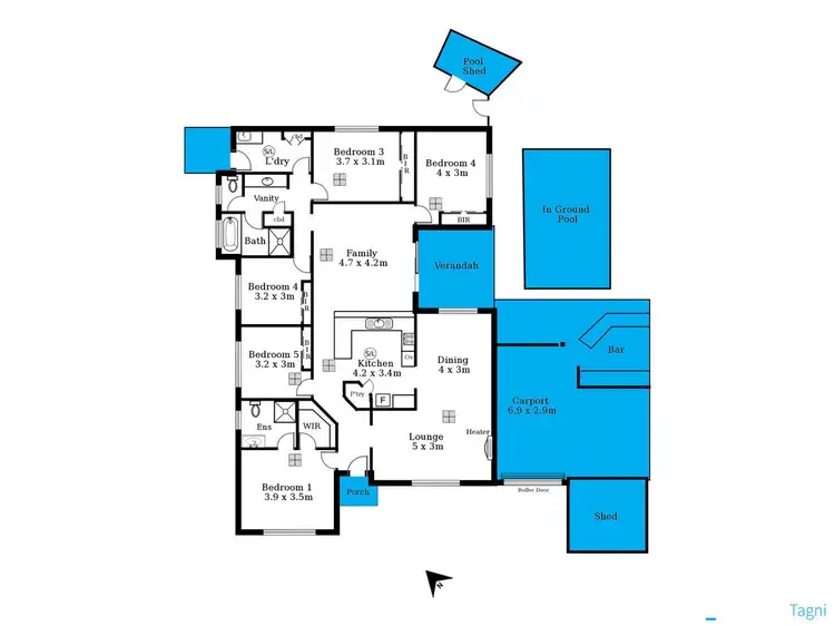 Floorplan of Homely house listing, 25 Muscatel Circuit, Old Reynella SA 5161