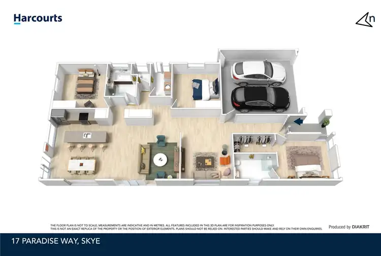 Floorplan of Homely house listing, 17 Paradise Way, Skye VIC 3977