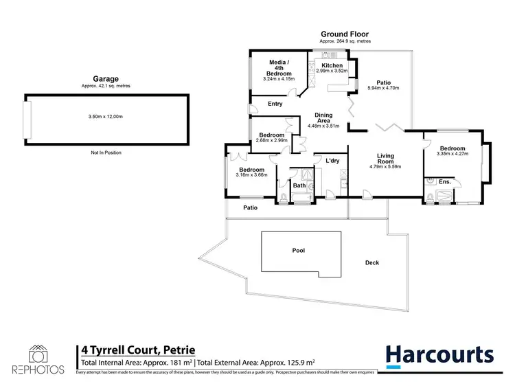 Floorplan of Homely house listing, 4 Tyrrell Ct, Petrie QLD 4502