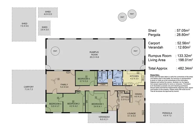 Floorplan of Homely house listing, 45 Nairne Road, Woodside SA 5244