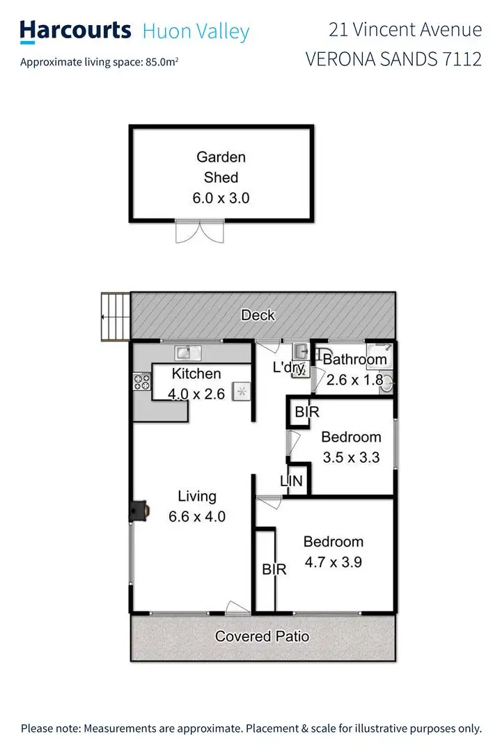 Floorplan of Homely house listing, 21 Vincent Avenue, Verona Sands TAS 7112