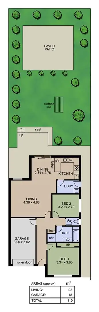 Floorplan of Homely house listing, 2/6 Resthaven Road, O'halloran Hill SA 5158