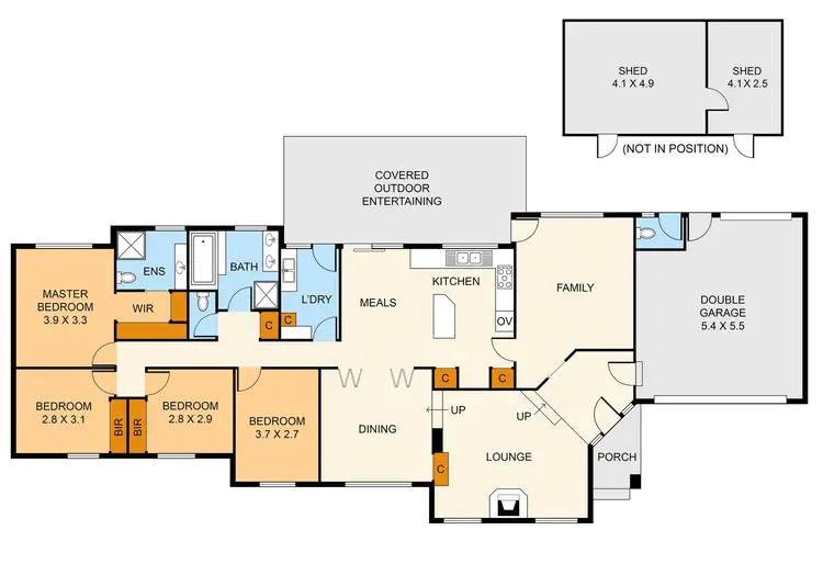 Floorplan of Homely house listing, 34 Murray Crescent, Rowville VIC 3178