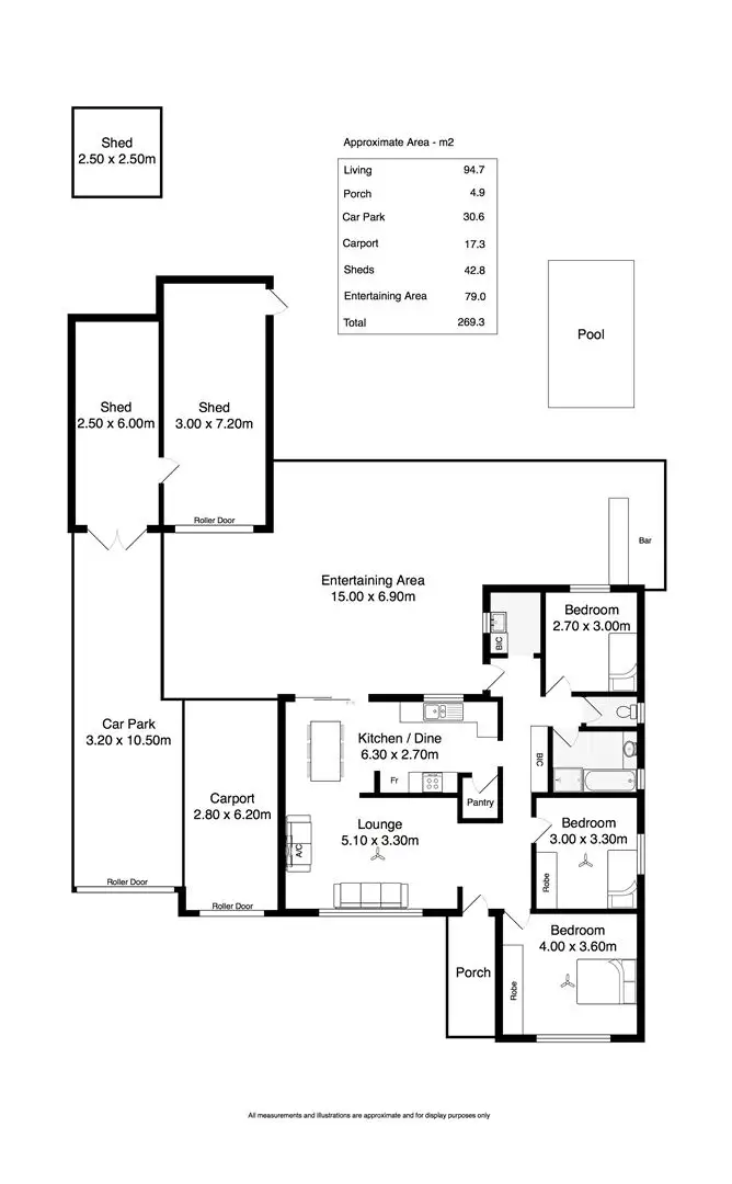 Floorplan of Homely house listing, 40 Kentwood Road, Morphett Vale SA 5162