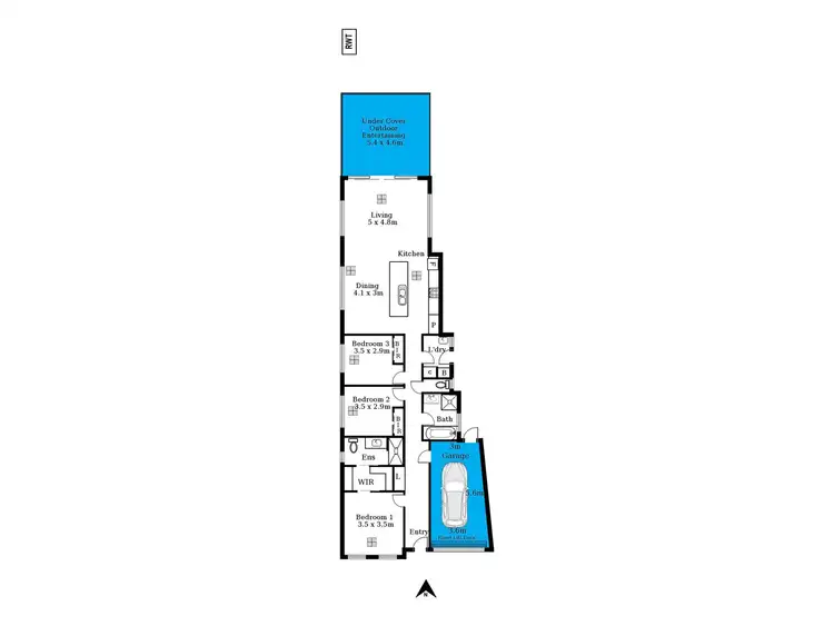 Floorplan of Homely house listing, 5A Gorda Place, Seacombe Gardens SA 5047