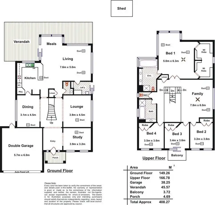 Floorplan of Homely house listing, 9 Polo Court, Walkley Heights SA 5098