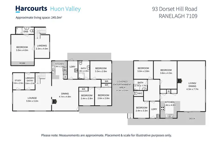 Floorplan of Homely house listing, 93 Dorset Hill Road, Ranelagh TAS 7109