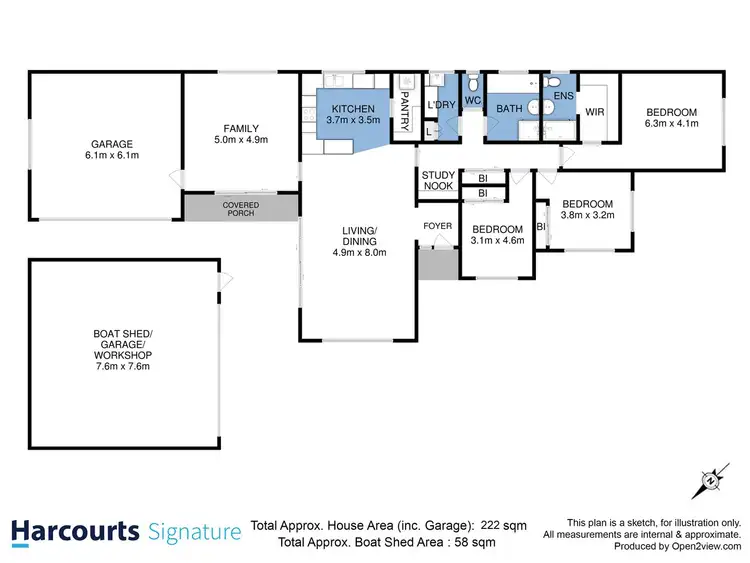 Floorplan of Homely house listing, 16 Justitia Court, Campania TAS 7026