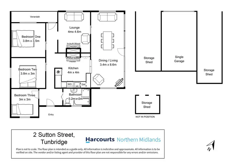 Floorplan of Homely house listing, 2 Sutton Street, Tunbridge TAS 7120