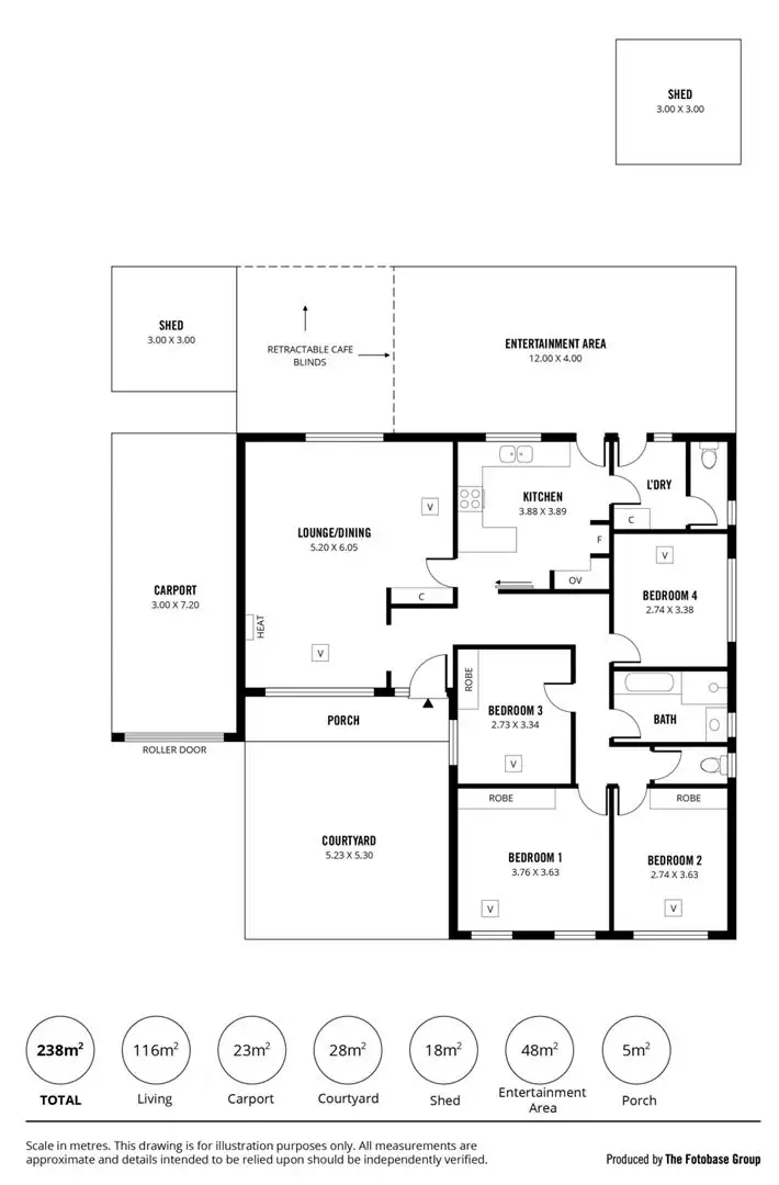 Floorplan of Homely house listing, 5 Gluyas Avenue, Grange SA 5022