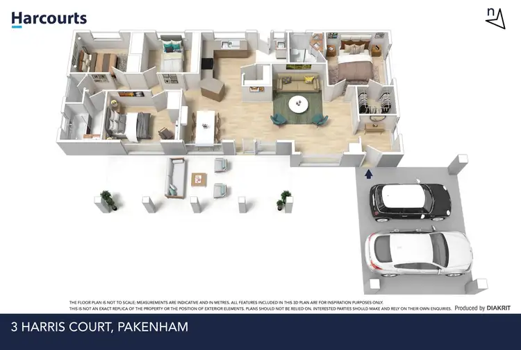 Floorplan of Homely house listing, 3 Harris Court, Pakenham VIC 3810