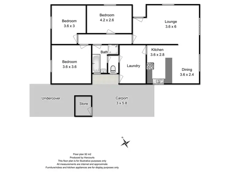 Floorplan of Homely house listing, 15 Wattle Place, Rosebery TAS 7470