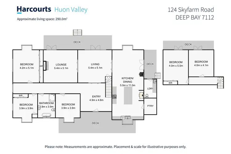 Floorplan of Homely house listing, 124 Sky Farm Road, Deep Bay TAS 7112