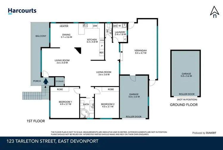 Floorplan of Homely house listing, 123 Tarleton Street, East Devonport TAS 7310