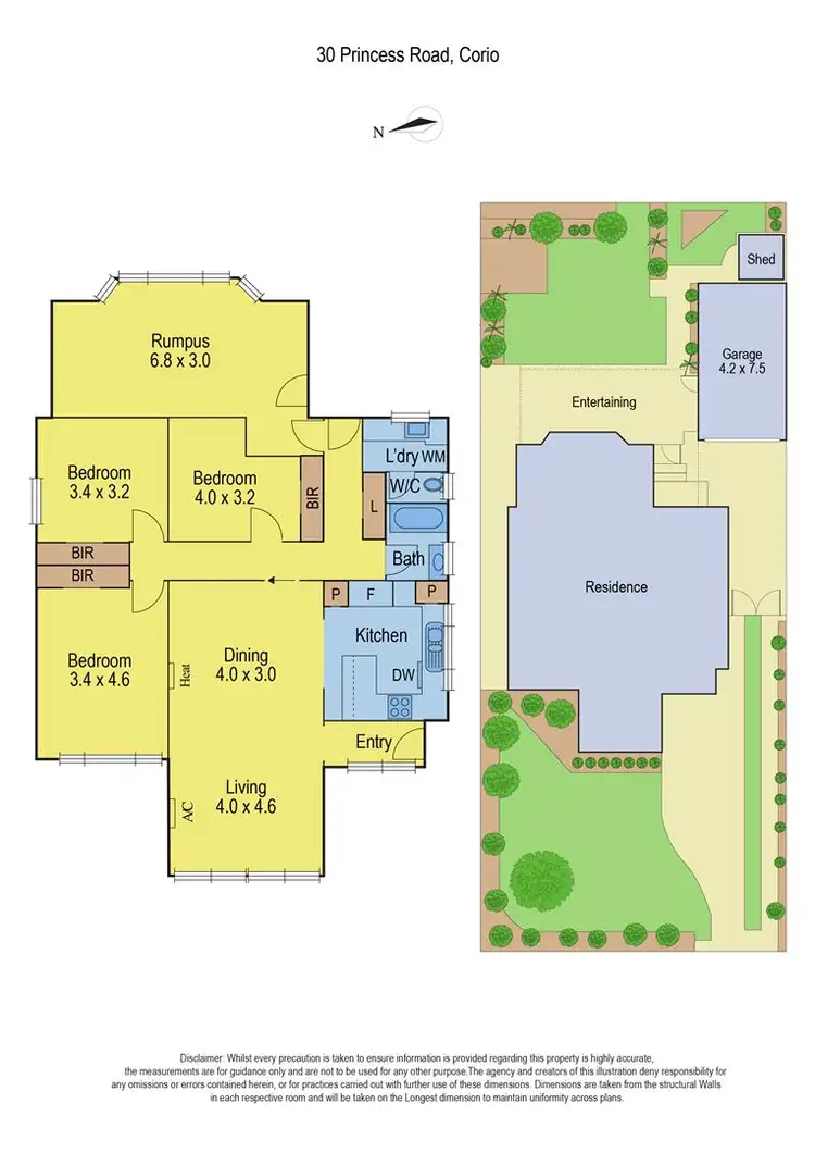 Floorplan of Homely house listing, 30 Princess Road, Corio VIC 3214