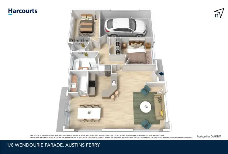 Floorplan of Homely villa listing, 1/8 Wendourie Parade, Austins Ferry TAS 7011