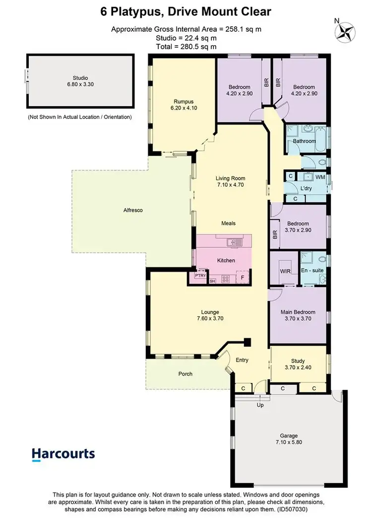 Floorplan of Homely house listing, 6 Platypus Drive, Mount Clear VIC 3350