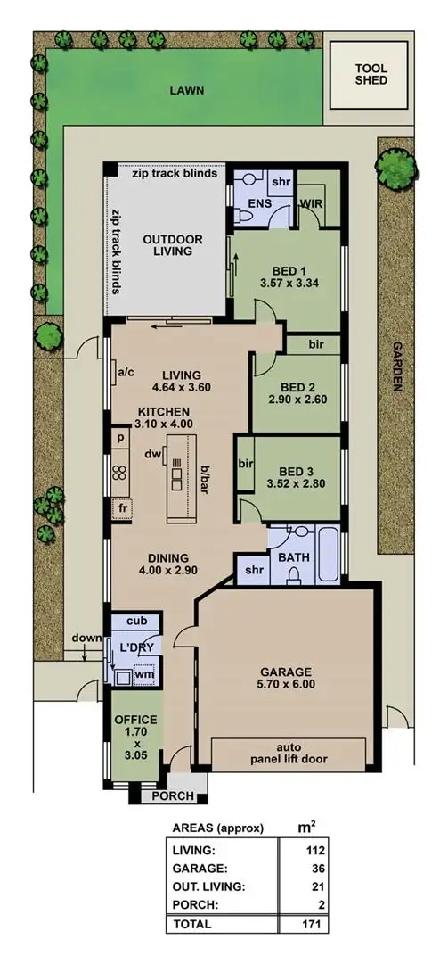 Floorplan of Homely house listing, 3 Cabernet Close, Old Reynella SA 5161