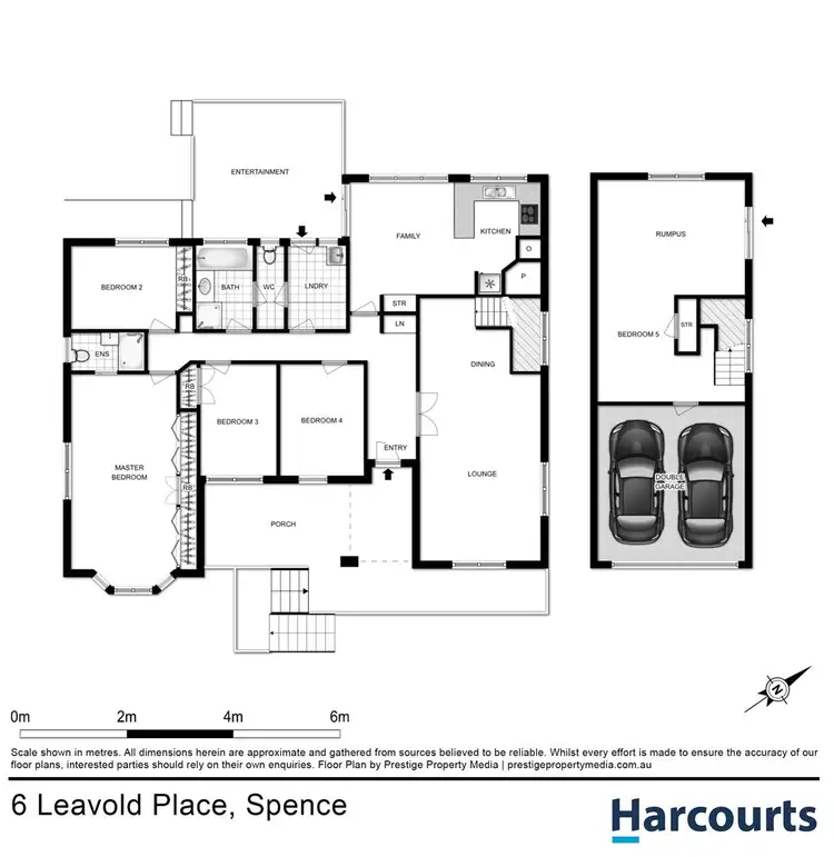 Floorplan of Homely house listing, 6 Leavold Place, Spence ACT 2615