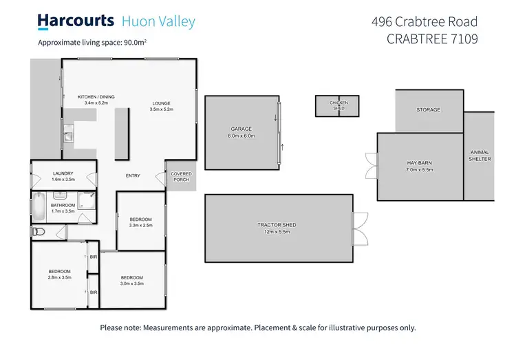 Floorplan of Homely house listing, 469 Crabtree Road, Crabtree TAS 7109