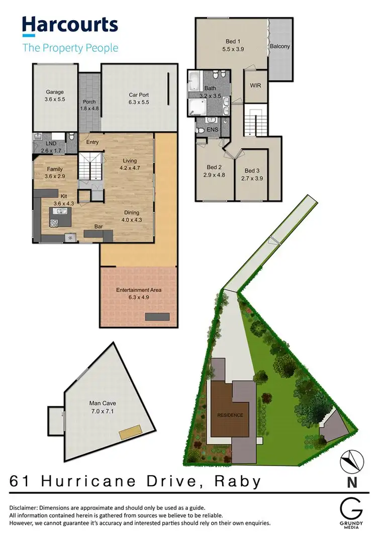Floorplan of Homely house listing, 61 Hurricane Drive, Raby NSW 2566