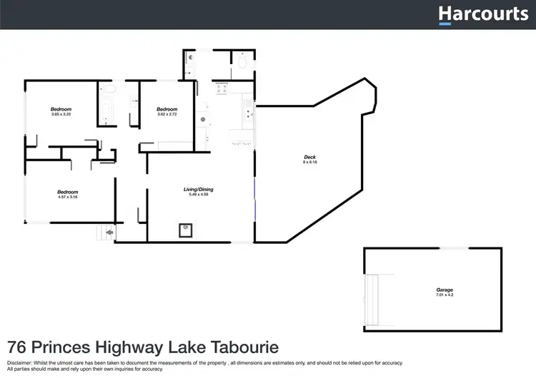 Floorplan of Homely house listing, 76 Princes Highway, Lake Tabourie NSW 2539