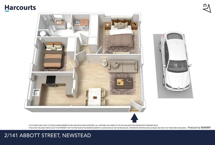 Floorplan of Homely unit listing, 2/141 Abbott Street, Newstead TAS 7250