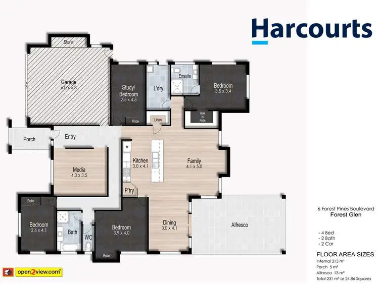 Floorplan of Homely house listing, 6 Forest Pines Blvd, Forest Glen QLD 4556
