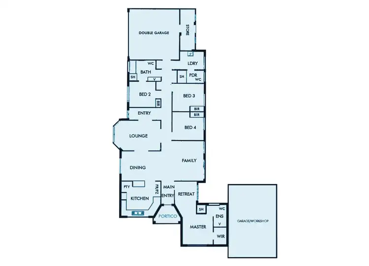 Floorplan of Homely house listing, 2 Yarri Way, Wannanup WA 6210