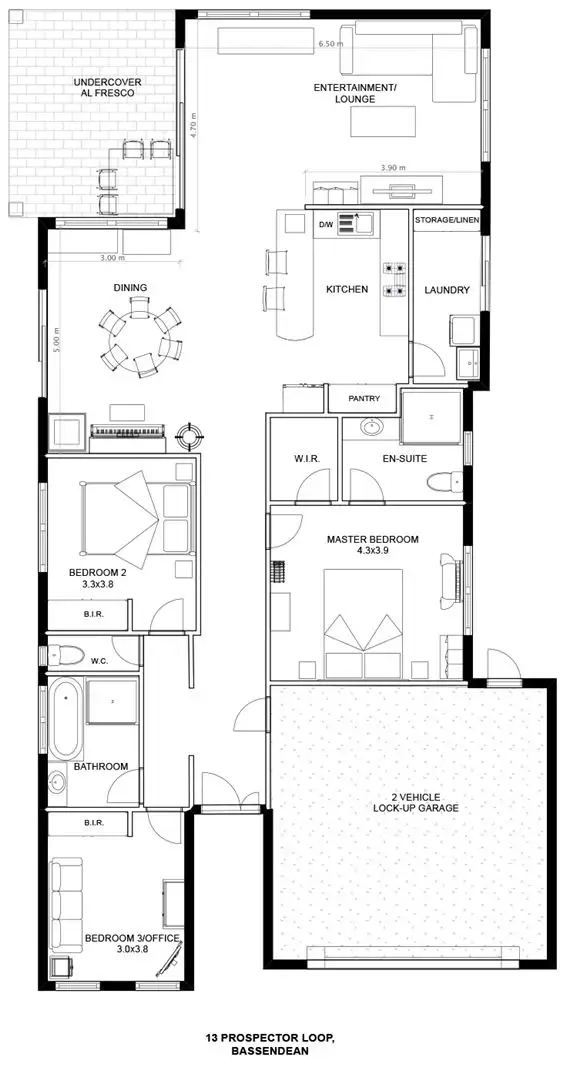 Floorplan of Homely house listing, 13 Prospector Loop, Bassendean WA 6054