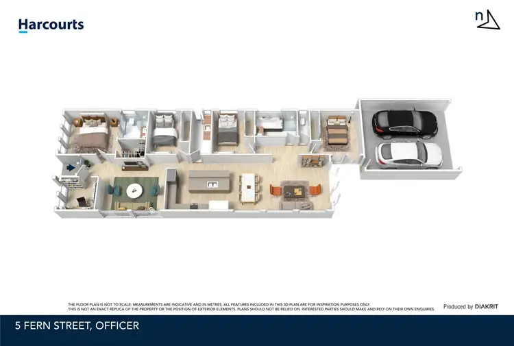 Floorplan of Homely house listing, 5 Fern Street, Officer VIC 3809