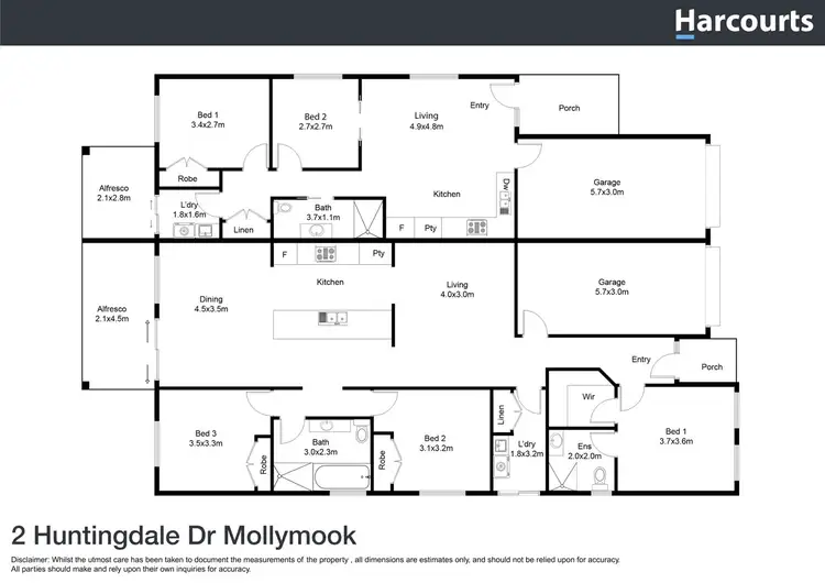 Floorplan of Homely house listing, 2 & 2a Huntingdale Drive, Mollymook NSW 2539