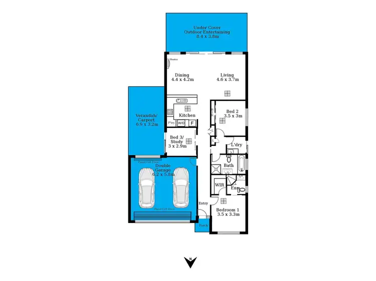 Floorplan of Homely house listing, 10 Taminga Way, Flagstaff Hill SA 5159
