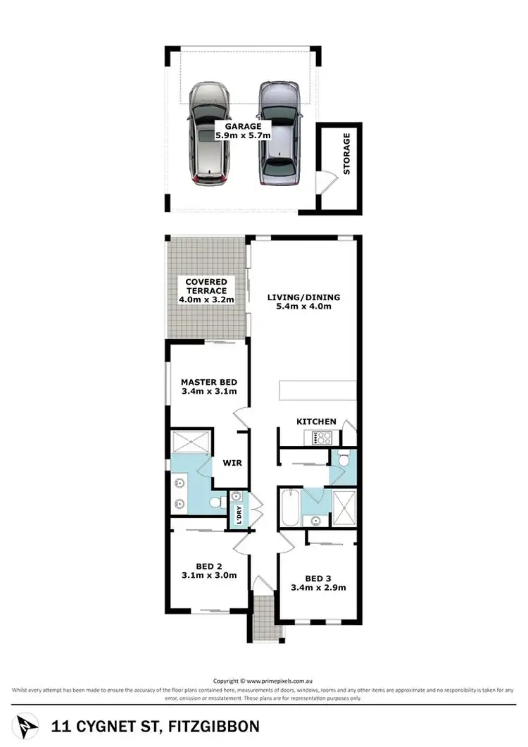 Floorplan of Homely house listing, 11 Cygnet Street, Fitzgibbon QLD 4018