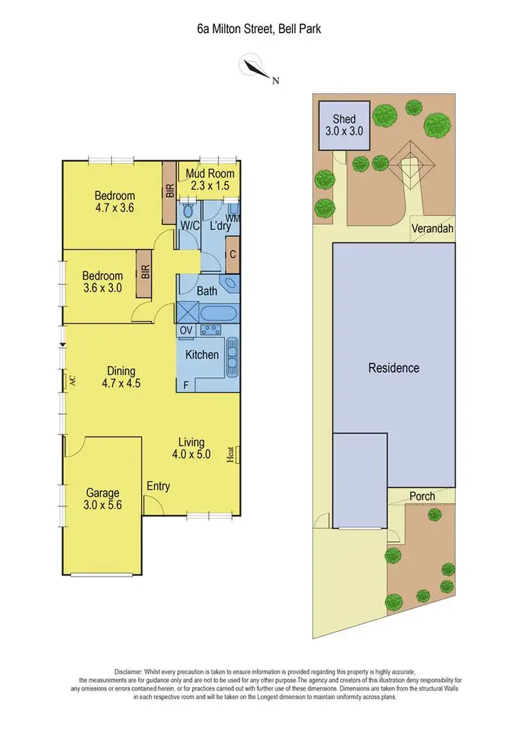 Floorplan of Homely unit listing, 6a Milton Street, Bell Park VIC 3215