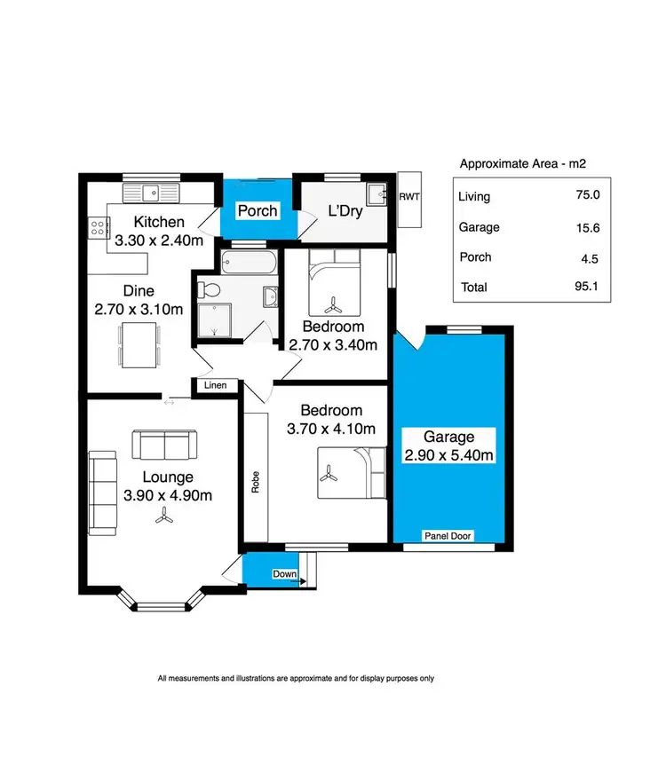 Floorplan of Homely unit listing, 5/8 Adey Street, Victor Harbor SA 5211