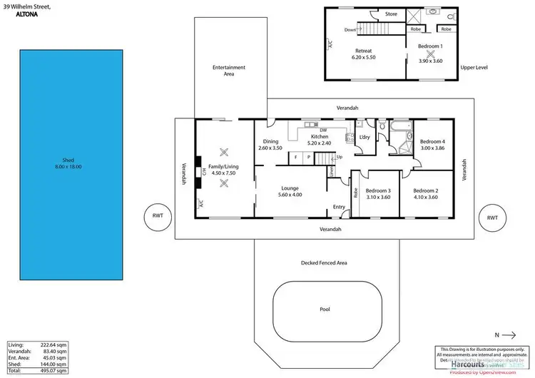 Floorplan of Homely house listing, 39 Wilhelm Street, Lyndoch SA 5351