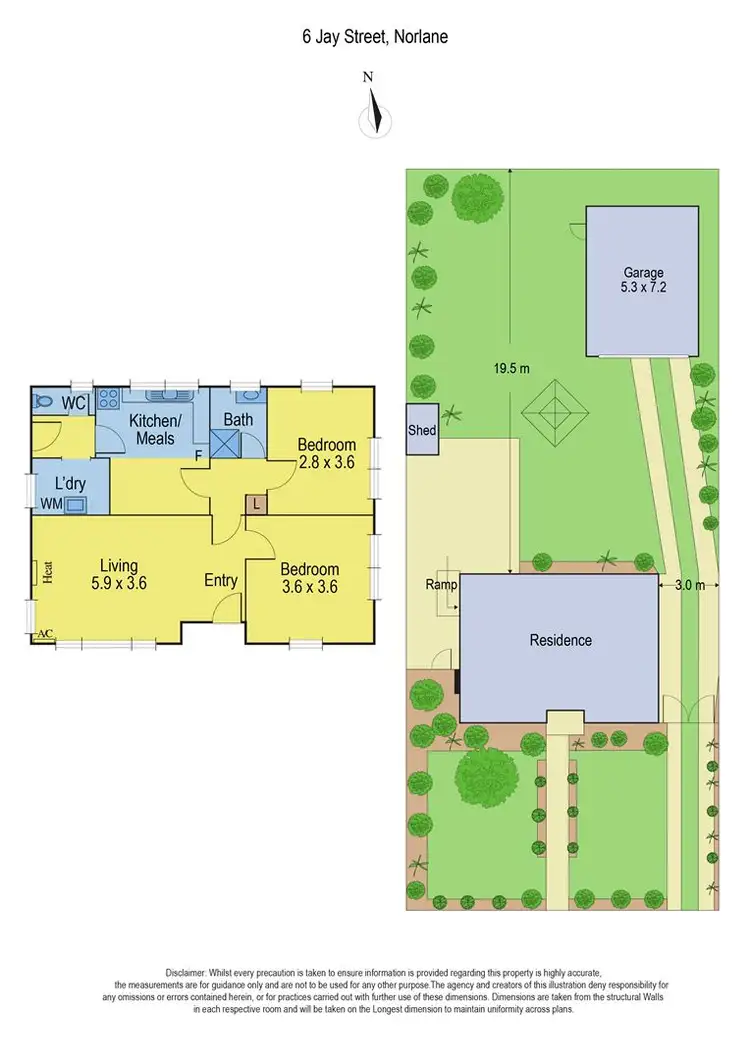 Floorplan of Homely house listing, 6 Jay Street, Norlane VIC 3214